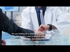 Teste rápido de 8 segundos do monitor de pulso SpO2 e PR na ponta dos dedos