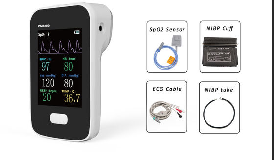Neonate Multi Parameter Handheld  Bluetooth Patient Monitor SpO2 PR ECG NIBP