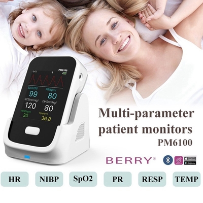 SpO2 ECG.blood pressure, Temperature Test Multi Parameter Patient Monitor For Health Home